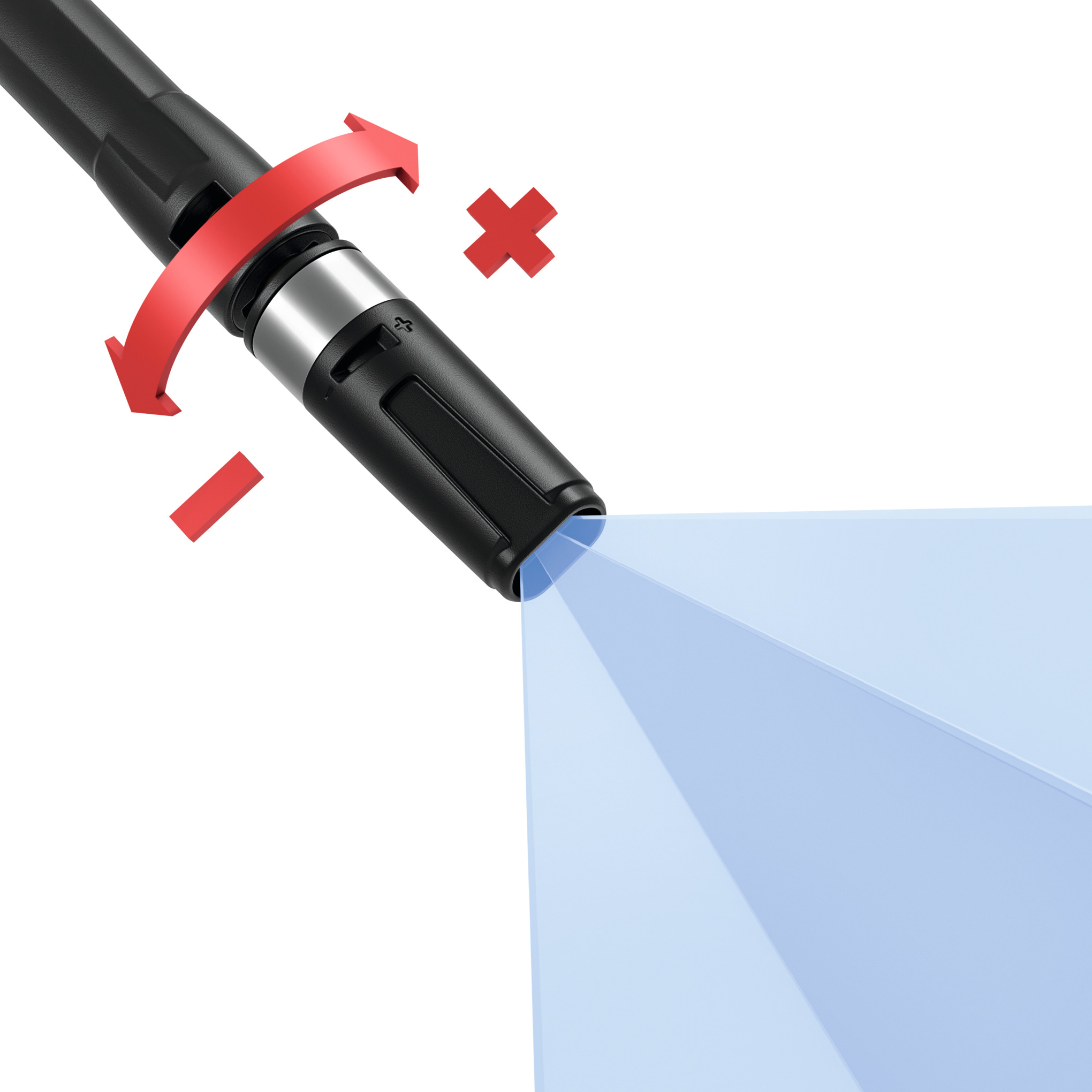 PRESSURE-VARIABLE FAN JET NOZZLE